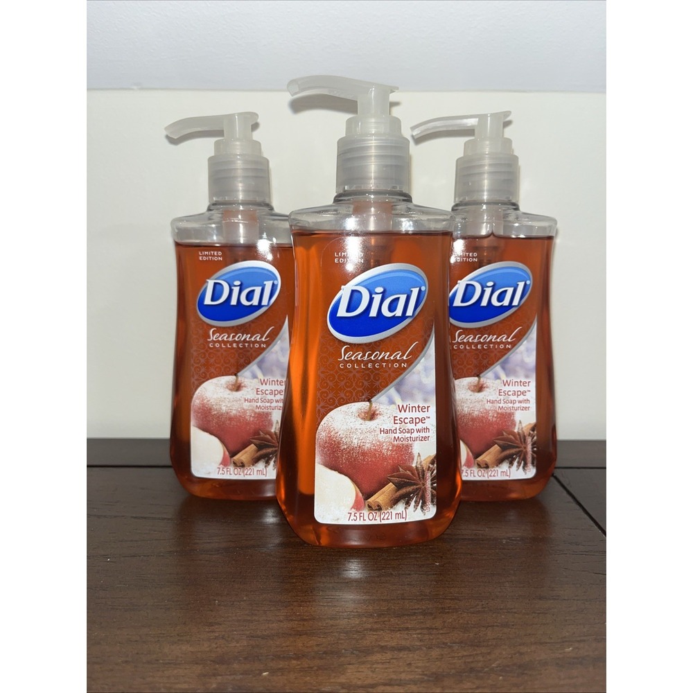 3X Dial Winter Escape‎ Hand Soap Seasonal Christmas Holiday 7.5oz HTF Rare 2013